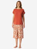 Schiesser Pyjama Selected Premium in terracotta