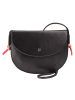 DuDu Skye Umhängetasche Leder 21 cm in black rose