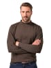 JP1880 Kurzarm T-Shirt in dunkelbraun