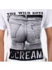 Eleven Paris T-Shirt „Wild Boy“ mit V-Ausschnitt Weiß