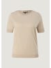 comma T-Shirt kurzarm in Beige