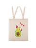 Mr. & Mrs. Panda Tragetasche Avocado Party ohne Spruch in Creme