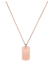 PURELEI Kette Plate 55 cm in Rosegold