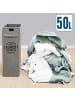 DuneDesign Wäschekorb Velano 50L grau