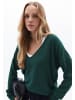 OXXO V-Ausschnitt-Pullover DARK GREEN
