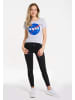 Logoshirt T-Shirt NASA in grau-meliert