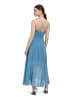 Vera Mont Abendkleid mit Volant in Shiny Bluestone