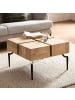 KADIMA DESIGN Couchtisch Massivholz 60x60x40 cm Quadratisch mit in Akazie