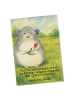 Mr. & Mrs. Panda Grußkarte Chinchilla Blume Design mit Spruch in Weiß