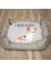 Mr. & Mrs. Panda Hundesofa Jack Russell Terrier Moment mit Spruch in Grau Pastell