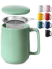 Cosumy Teetasse mit Sieb und Deckel - Keramik - Hält Lange warm