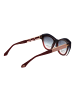 Ana Hickmann Frauen Sonnenbrille Katzenauge Burgundisch