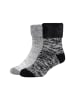camano Socken 2er Pack warm & cozy in Schwarz mix