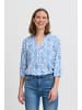 b. young BYHALBA BLOUSE - LIGHT WOVEN Loose fit in Palace Blue Mix