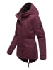 Marikoo Winterjacke Manolya in Wine with black fur