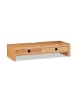 relaxdays Monitorständer in Natur - (B)56 x (H)12 x (T)27 cm