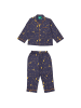 Little Green Radicals Klassischer Bio-Pyjama in Marineblau