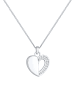 Elli DIAMONDS  Halskette 925 Sterling Silber Diamant, Herz in Silber