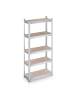 relaxdays Schwerlastregal in Silber - (B)70 x (H)150 x (T)30 cm