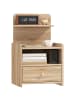 HOMCOM Nachttisch in Naturholz 40L x 35B x 66H cm