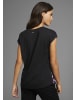 Laura Scott Shirtbluse in schwarz-lila-geblümt