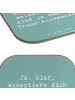 Mr. & Mrs. Panda Untersetzer Glas Spruch Selbstakzeptanz Trend m... in Meeresbrise