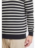 FQ1924 Strickpullover FQKyle stripe crew neck knit in Dunkelblau