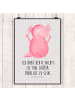 Mr. & Mrs. Panda Kunstdruck Axolotl Hurra mit Spruch in Grau Pastell