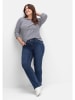 sheego Bootcut-Jeans in dark blue Denim