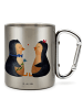 Mr. & Mrs. Panda Tasse Pinguin Pärchen ohne Spruch in Silber
