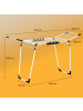 SONGMICS Wäscheständer Bunji in Weiß - (B)56 x (H)96 x (T)174 cm