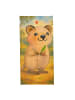 Mr. & Mrs. Panda Badehandtuch Quokka Happy Design ohne Spruch in Gelb Pastell