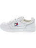 TOMMY JEANS TJM Cupsole Leather Ess Sneaker Weiß