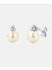 Diamant L'éternel Ohrstecker aus 375 Weißgold mit Diamant mit Perle