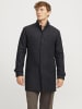 Jack & Jones Wollmantel in Dark Grey Melange