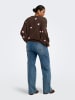 ONLY Carmakoma Strickpullover in Coffee Bean 1