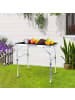 relaxdays Campingtisch in Schwarz - (B)75 x (H)70 x (T)55 cm