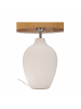 Pauleen Tischleuchte Timber Glow in Beige / Weiß -H:490mm