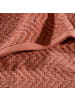 REDBEST Frottier, Jacquard Duschtuch 2er-Pack Palmdale in terra