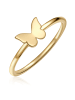 Glanzstücke München Ring Schmetterling aus Sterling Silber mit in gelbgold