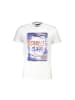cavalli CLASS Weißes Baumwoll-T-Shirt