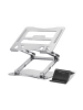 Wozinsky Laptop Tablet Ständer Aluminium Silber + Handyhalter