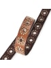 b.belt Nietengürtel Leder in middle brown