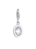 Nenalina Charm 925 Sterling Silber Oval in Silber