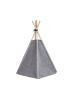 Beliani Tierbett ULUBEY in Grau - (W) 35 x (H) 70 x (L) 40 cm