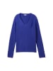 Tom Tailor Pullover KNIT V-NECK in Blau