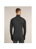 icebreaker Unterhemd Merino 260 ZoneKnit LS Half Zi in Schwarz011
