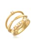 Elli Ring 925 Sterling Silber Ring Set in Gold