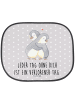 Mr. & Mrs. Panda Sonnenschutz Autofenster Pinguine Kuscheln mit ... in Grau Pastell
