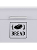 relaxdays Brotkasten in Grau – (B)30 x (H)16,5 x (T)19 cm